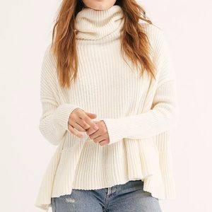 NWOT Free People Oversized Turtle Neck Sweater